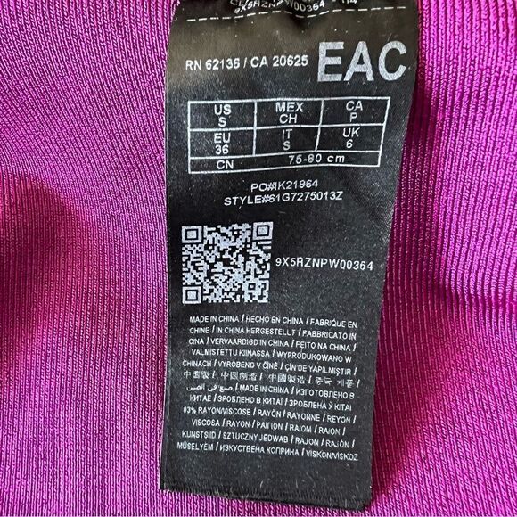 MARCIANO Purple V-Neckline Bandage Dress Size S. - Picture 13 of 13